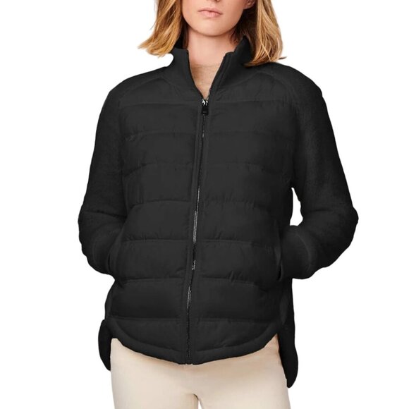 Bernardo NWT Roundabout High Low Puffer Jacket Black Size S - Picture 1 of 13